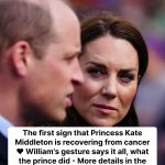 The first sign that Princess Kate Middleton is recovering from cancer.