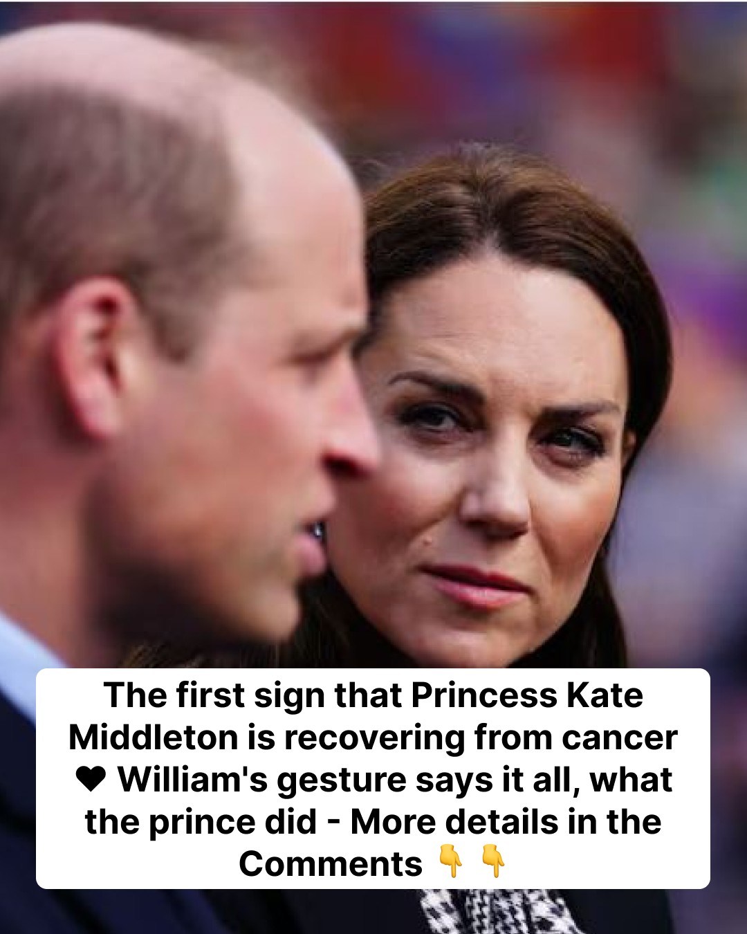 The first sign that Princess Kate Middleton is recovering from cancer.