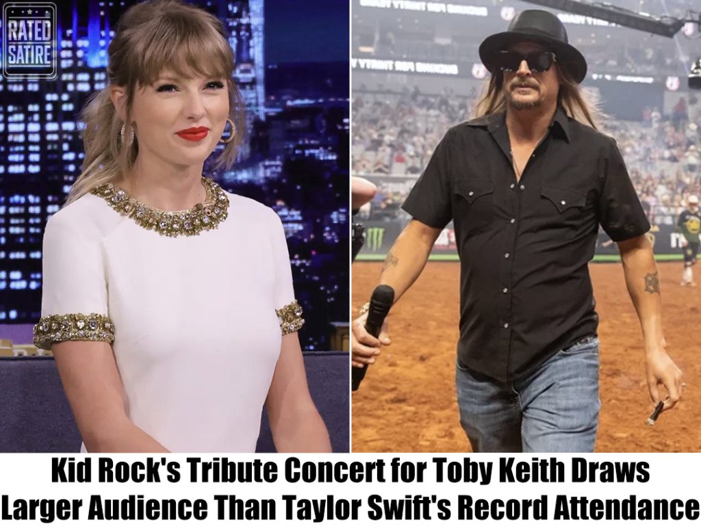 Breaking: Kid Rock’s Tribute Concert for Toby Keith Surpasses Taylor Swift’s Peak Audience Numbers, “Biggest Show Ever”