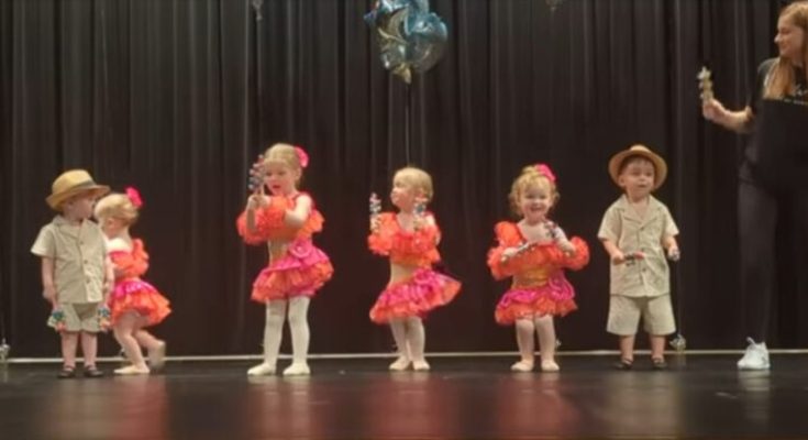 Adorable toddlers dance during recital, only for it to become comical.