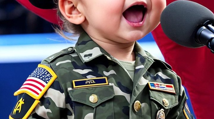 🪭Emotional Impact: 3-Year-Old’s Rendition of National Anthem Brings Grown Men to Tears