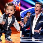 Right now! The audience burst into tears at his performance. Simon Cowell and all the judges walked up to the stage to kiss the boy