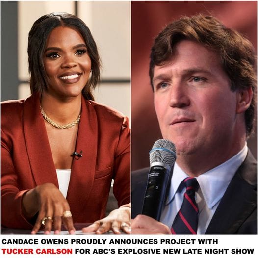 Candace Owens PROUDLY Announces Project With Tucker Carlson For ABC’s Explosive New LATE NIGHT Show