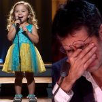 “This has never happened before in history, Simon Cowell Breaks Down in TEARS as little girl started singing, the entire crowd gasped