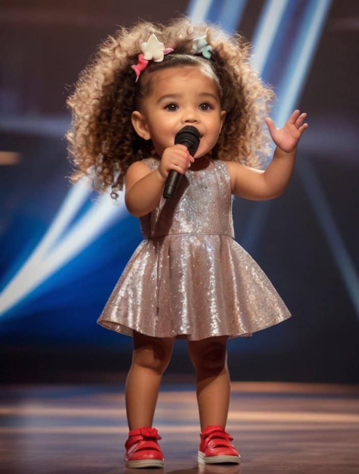 In 1 day, 120,000,000 million people watched. This is an angelic voice! When this three-year-old girl started singing a 40-year-old song, the crowd’s jaws dropped.