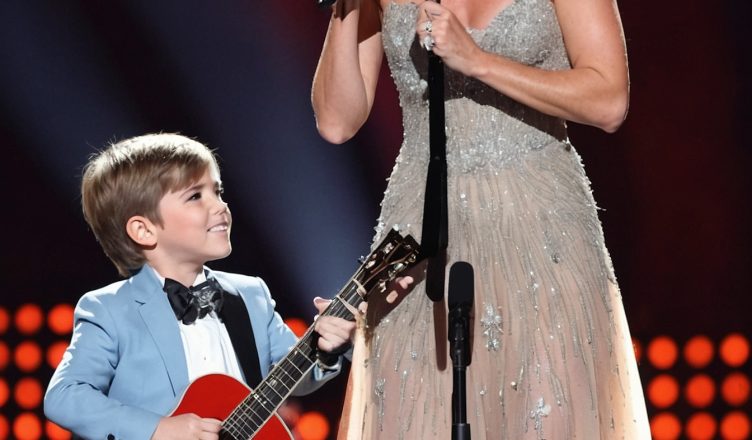 Carrie Underwood and Son Sing an Adorably Angelic Version of “The Little Drummer Boy”