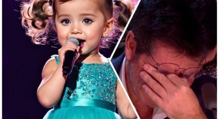 🪭This has never happened before in history, Simon Cowell Breaks Down in TEARS as little girl started singing, the entire crowd gasped