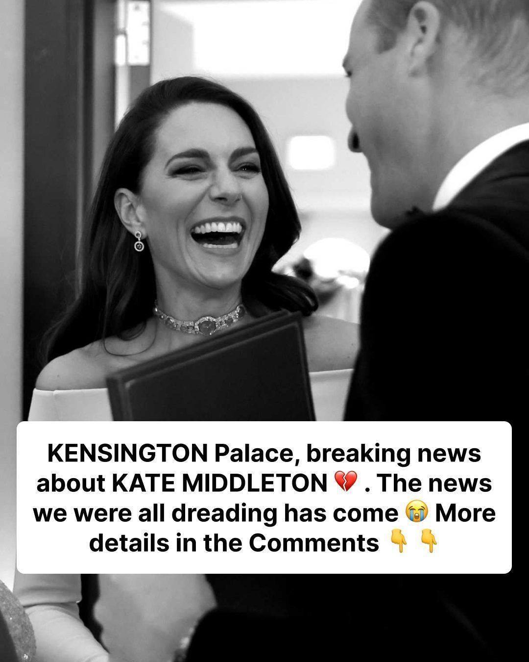 KENSINGTON Palace, breaking news about KATE MIDDLETON.