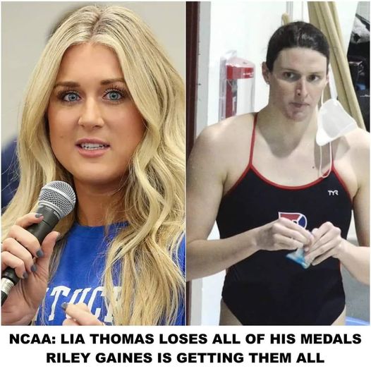 NCAA: Lia Thomas Loses All Of His Medals Riley Gaines Is Getting Them All