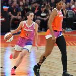 Clip of Angel Reese almost ‘going crazy’ for Caitlin Clark goes viral as WNBA rivals team up in All-Star Game