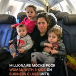 Millionaire Mocks Poor Woman with 3 Kids on Business Class Flight until Pilot Interrupts Him — Story of the Day