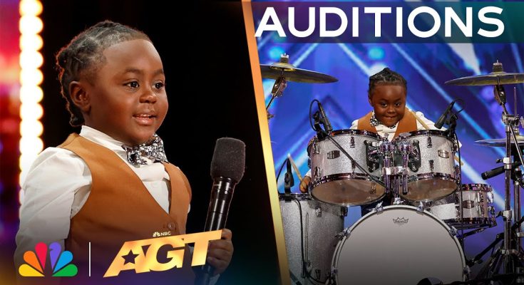 5-year-old Chrisyius Whitehead is the most adorable drummer in the world! See why Simon Cowell calls Chrisyius “BRILLIANT!”