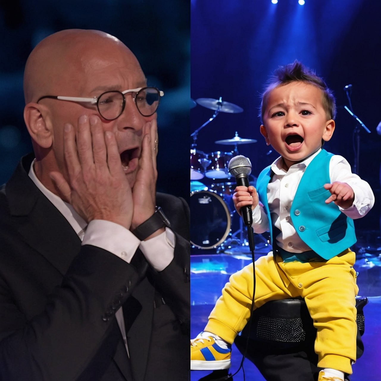 “It’s an angelic voice!” exclaimed Howie Mandel, his jaw dropping in sheer disbelief. In a moment of panic, he pressed the button, unable to contain his overwhelming emotions. The entire hall was overcome with tears as the young girl’s performance resonated deeply with everyone present.