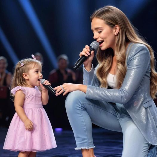 The superstar invites a little girl to sing, and within seconds, she brings down the house with her performance.