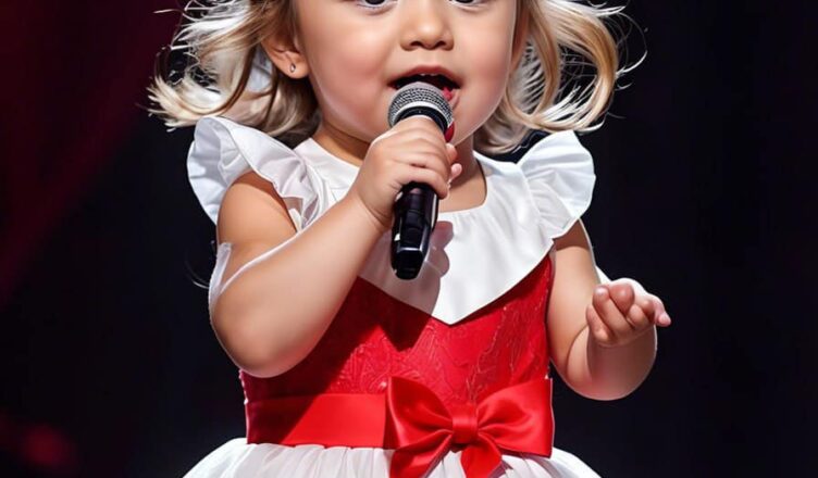 When this 2-year-old girl stepped onto the stage and began singing a 30-year-old classic, the entire audience was left in awe.