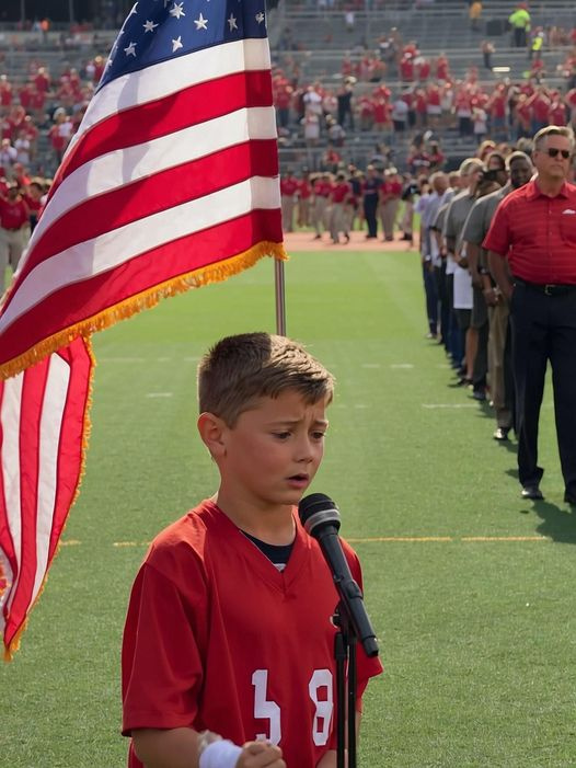 Adorable 10-Yr-Old Guy Brings Grown Men to Tears When He Sings the National Anthem, Wait Until You Hear His Voice