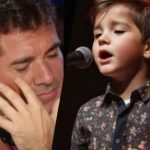 Simon Cowell started crying! The boy sang such a song that Simon couldn’t speak. He went up to the stage to kiss the boy