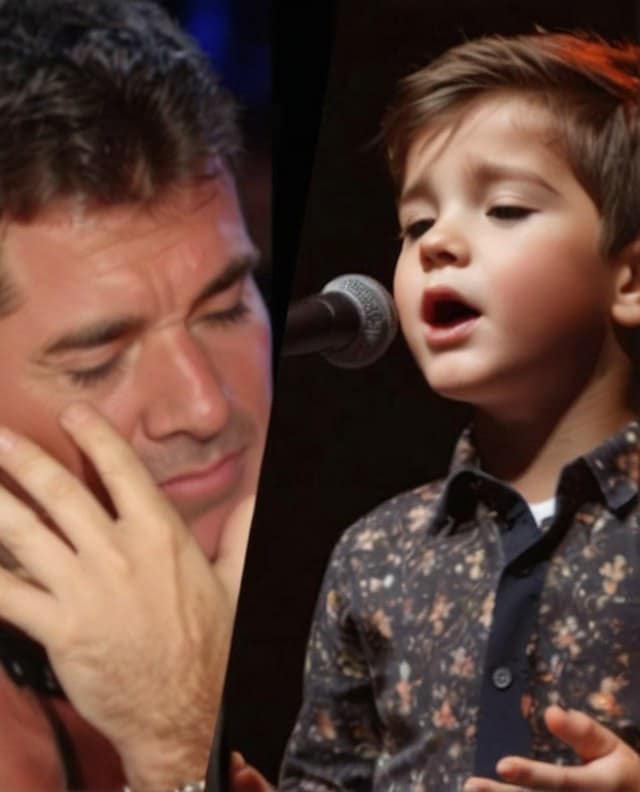 Simon Cowell started crying! The boy sang such a song that Simon couldn’t speak. He went up to the stage to kiss the boy