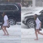 WATCH: Cheating Wife Caught Running Home In The Snow. Try not to gasp when you see the VIDEO