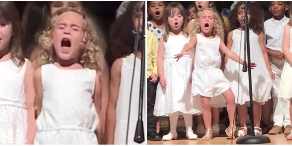 4 year old slays graduation performance. She gives it her all, and we love it! 