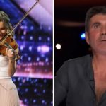 Simon wanted to interrupt the violinist, but the girl revealed her hidden talent