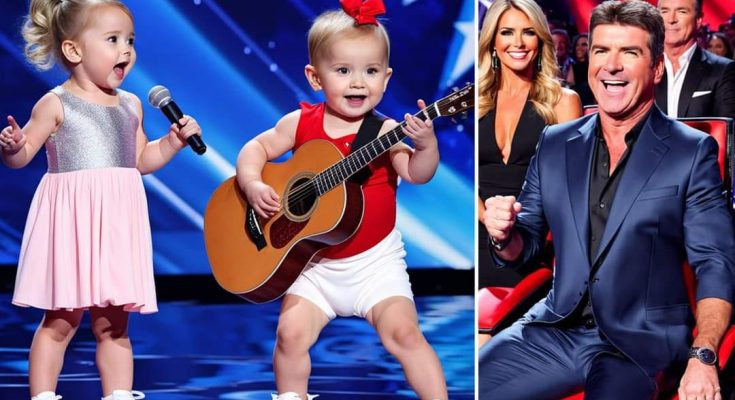 This is a rare miracle in history. The little boy sings and plays in such a way that the judges kneel before him.