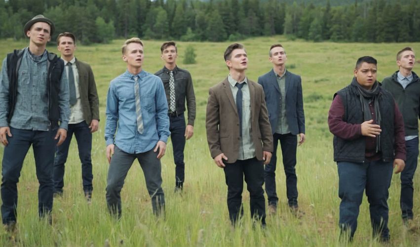 A Group of Young Men Gather in the Mountains to Sing ‘You Raise Me Up’—Their Performance Will Give You Chills