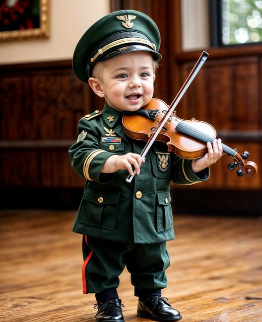 Incredible! A 2-year-old child plays the violin, leaving the audience in tears with her stunning performance!