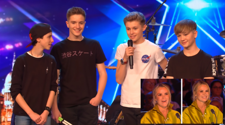 British Boy Band Earns Golden Buzzer With Rock Power-Ballad