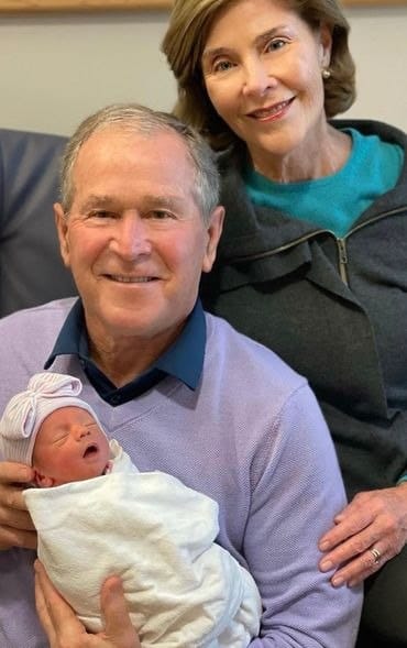 George W. Bush Proudly Welcomes Grandson Named In Tribute To His Great-Grandfathers