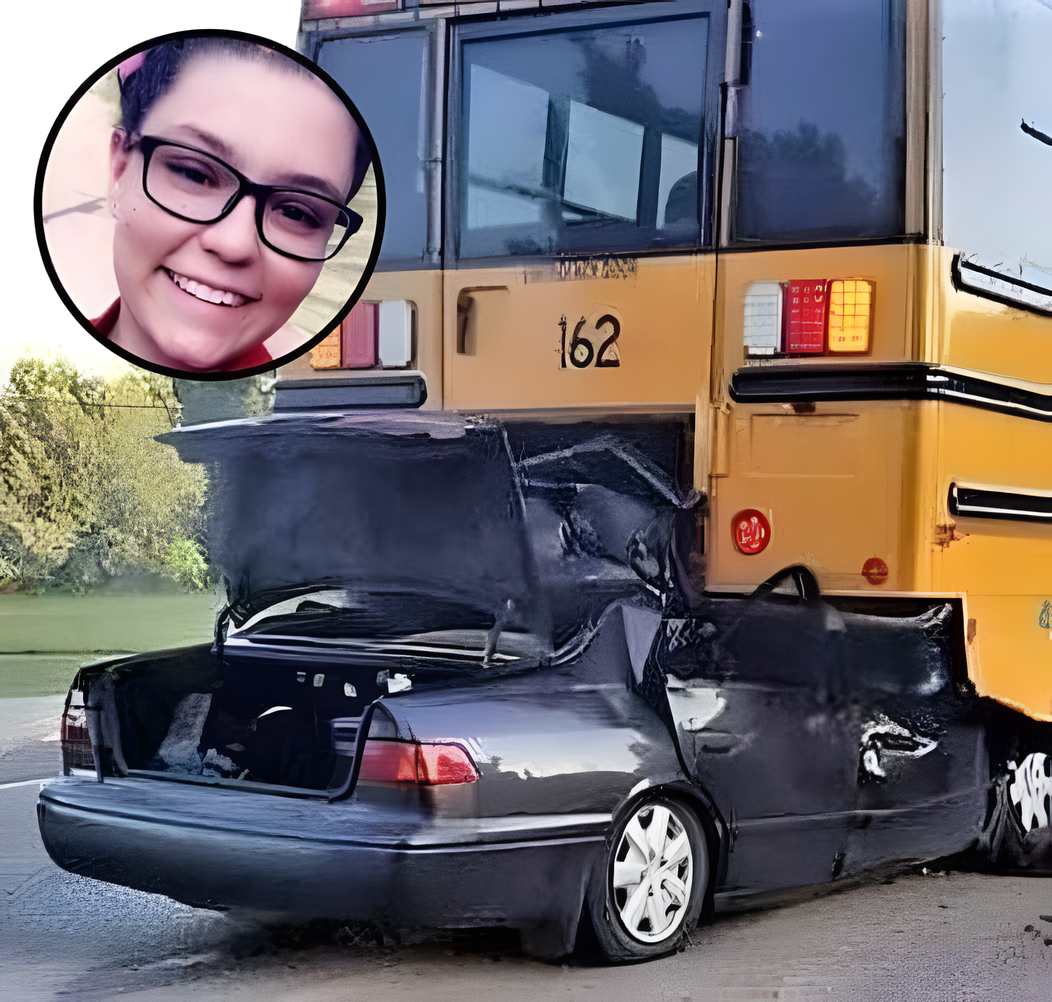 Police discover what the teen was carrying after she crashes into a school bus and dies.