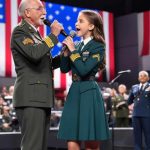 This young girl and her grandfather performed a beloved 40-year-old song, earning applause from the entire audience.