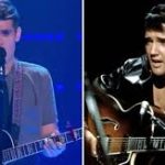 It’s Elvis Presley’s grandson! No one expects a 16-year-old to sound exactly like him, but he does. Elvis is back