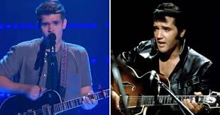 It’s Elvis Presley’s grandson! No one expects a 16-year-old to sound exactly like him, but he does. Elvis is back