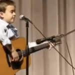 You won’t believe your ears! A first-grader astounds the crowd with an unusually mature performance of a Johnny Cash song. Full video in the comments