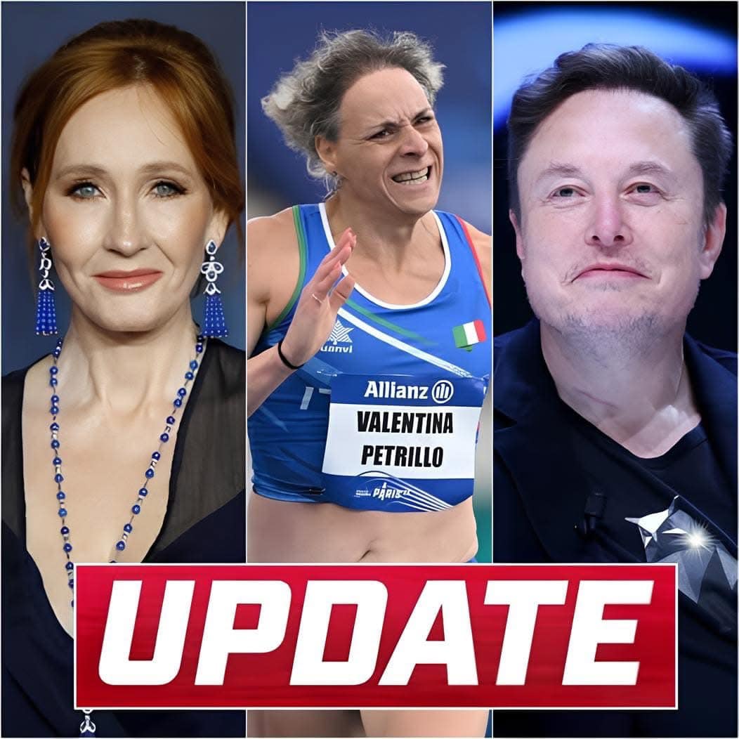 Elon Musk Sides with J.K. Rowling in Criticizing Valentina Petrillo, Urges Olympic Rule Changes: “The Olympics Should Implement a Transgender Exclusion Rule in Women’s Sports to Ensure Fairness for Real Women”