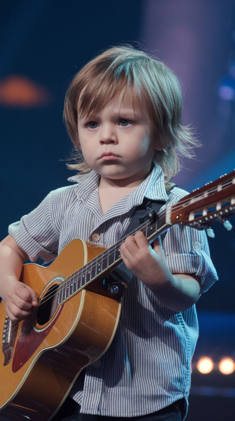 A 4-year-old boy stepped onto the stage, looking small and innocent—then he started singing, and the entire room froze. With a voice that defied his age, he delivered a legendary 50-year-old song with breathtaking passion, leaving the audience in absolute shock. What happens next will give you chills! Watch the full video in the comments below !